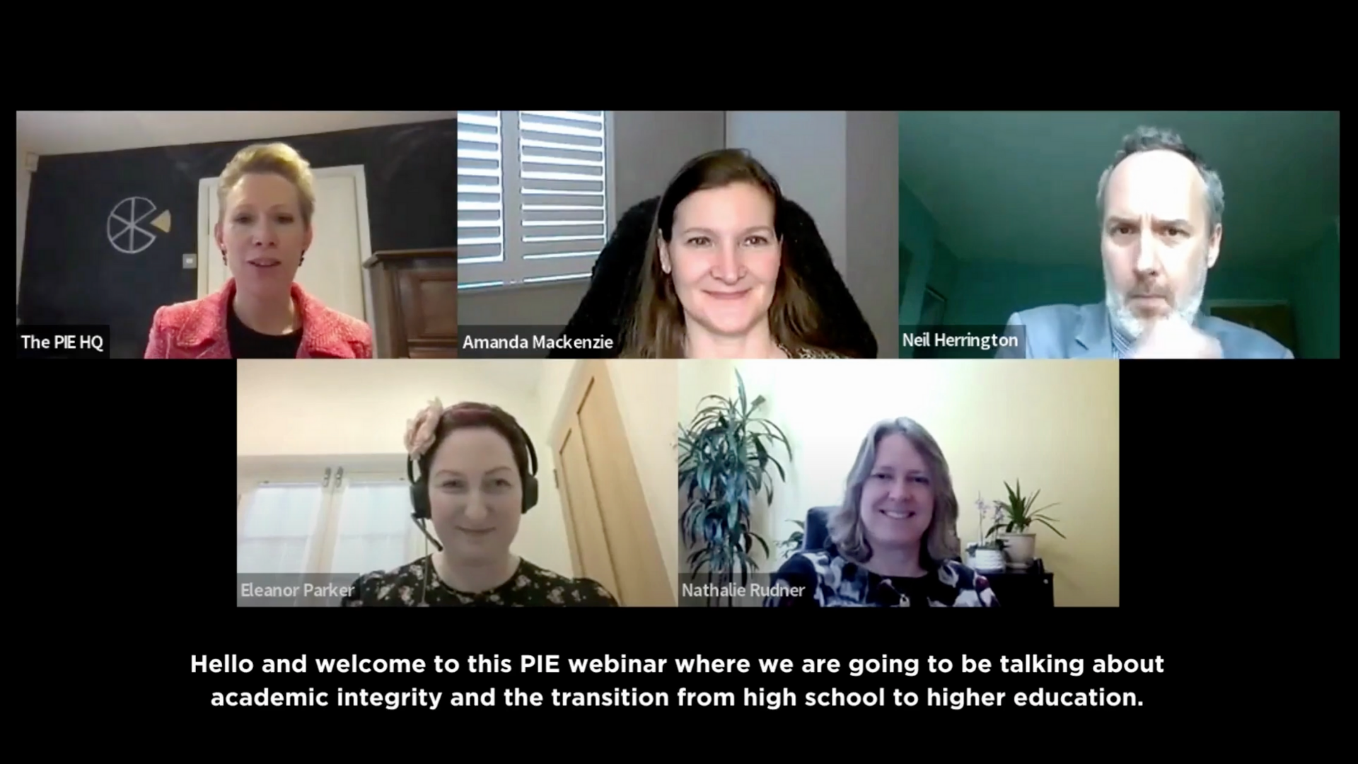 The PIE Webinar on Academic Integrity: Rosedale discusses skill development, assessment and more with educators across 39 countries